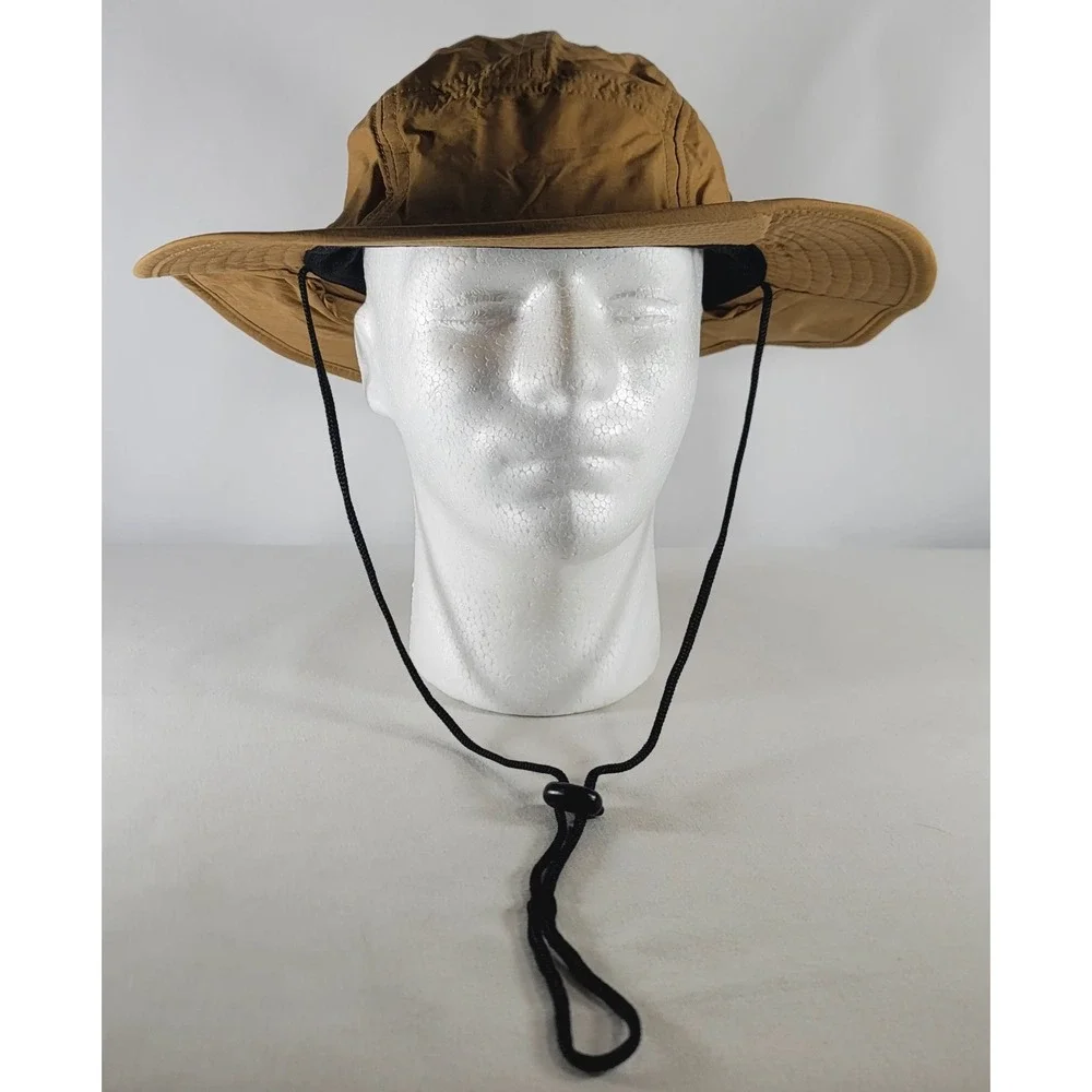 Free Authority Outdoors Moisture Wicking Wide Brim Boonie OSFM Drawstring Adjust
